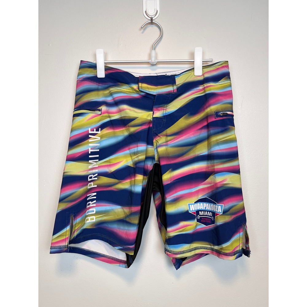 Born Primitive Wodapalooza Miami Fitness Festival‎ Shorts Mens 30 Multi Color